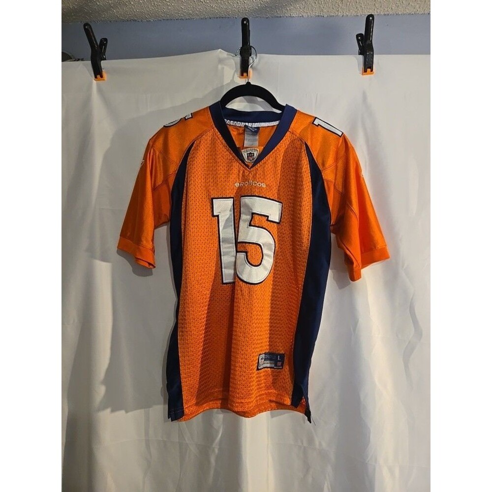 Denver Broncos Tim Tebow #15 Jersey Reebok Size Youth Large Stitched (L-47)